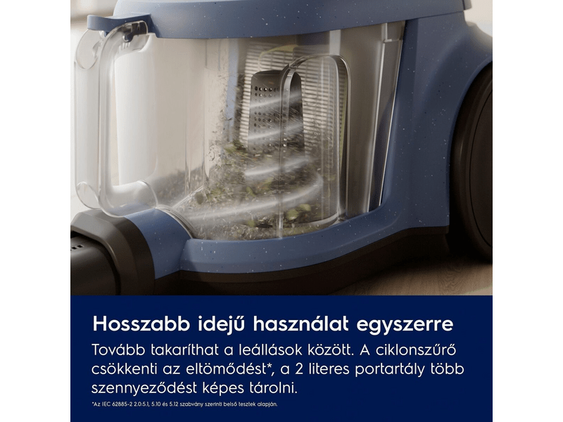 Electrolux EL51C2SW Clean 500 Porzsák nélküli porszívó, kagylófehér