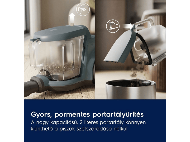Electrolux EL31C2OG Clean 300 Porzsák nélküli porszívó, óceánzöld