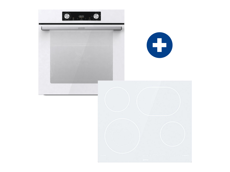 Gorenje BOS6737E06WG Beépíthető sütő + Gorenje ECT643SYW Beépíthető kerámia főzőlap