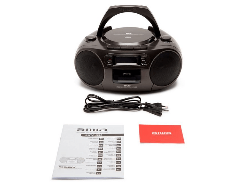 Aiwa BBTC-660DAB/BK Hordozható Boombox,