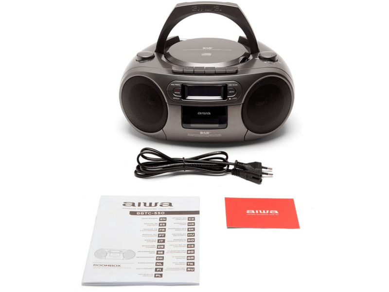 Aiwa BBTC-660DAB/MG Hordozható Boombox,