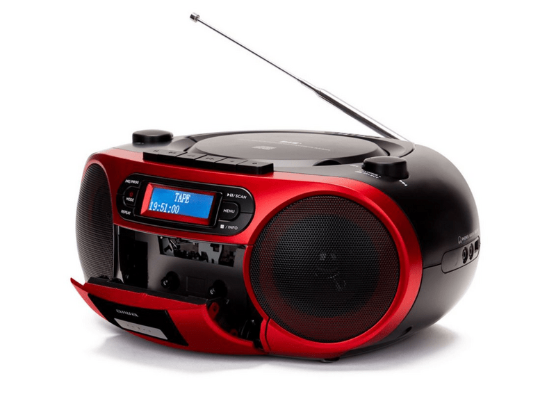 Aiwa BBTC-660DAB/RD Hordozható Boombox,