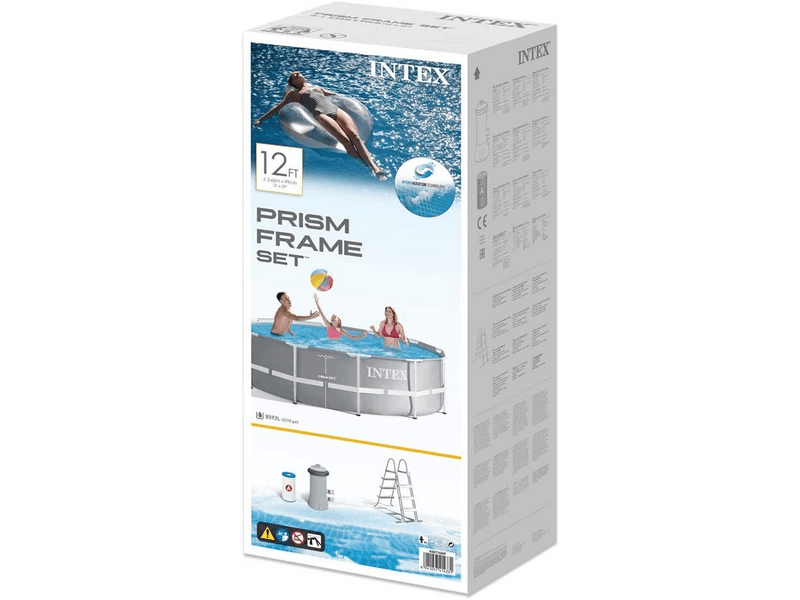 Intex MetalPrism Merevfalú medence, 366 x 99 cm (26716NP)