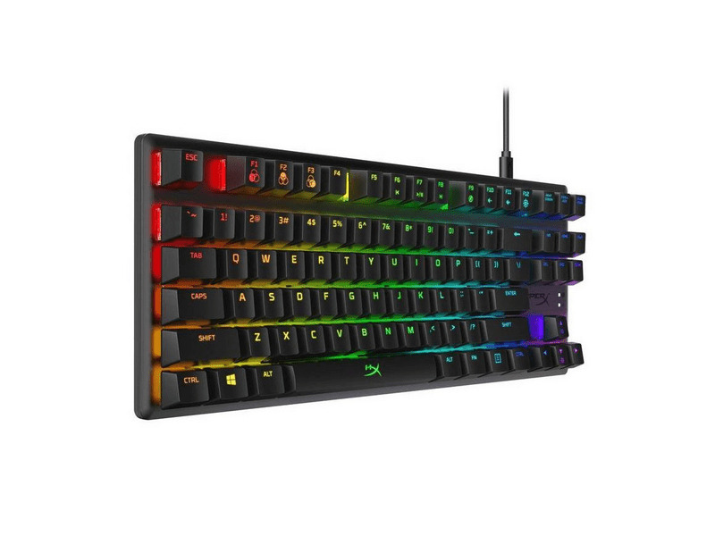 HYPERX 4P5P1AA Origins Core AQUA QWERTY Mechanikus Gamerbillentyűzet, RGB