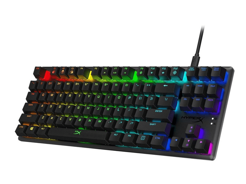 HYPERX 4P5P1AA Origins Core AQUA QWERTY Mechanikus Gamerbillentyűzet, RGB