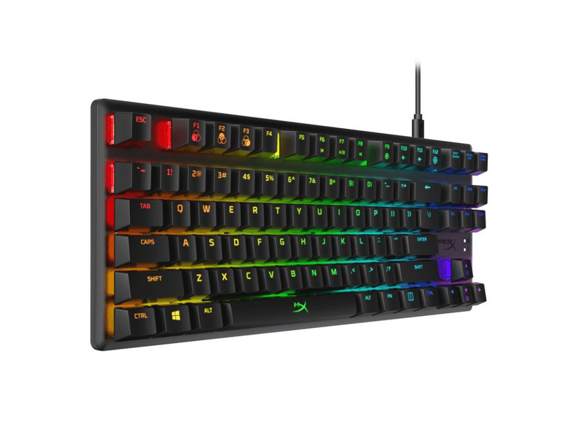 HYPERX 4P5P3AA QWERTY Mechanikus Gamerbillentyűzet, RGB