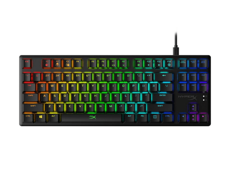 HYPERX 4P5P3AA QWERTY Mechanikus Gamerbillentyűzet, RGB