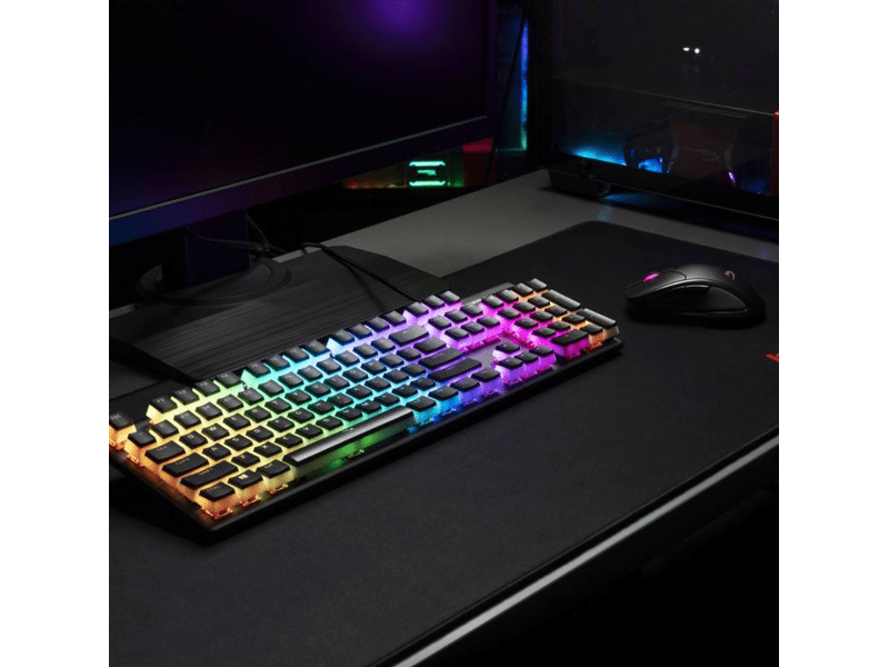 HYPERX Pudding Keycaps Teljes Billentyűkészlet, Fekete, US
