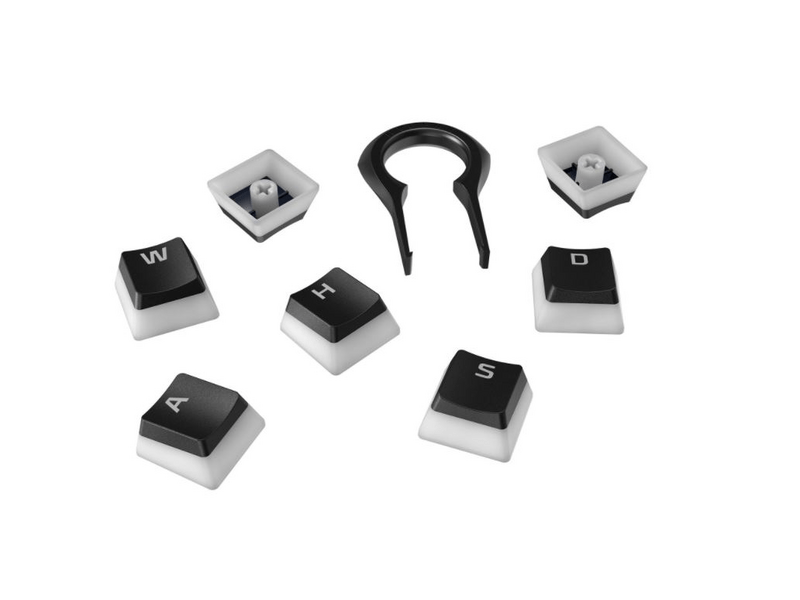 HYPERX Pudding Keycaps Teljes Billentyűkészlet, Fekete, US