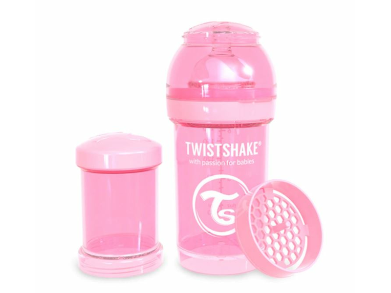 Twistshake kólika ell. cüveg 180ml pink