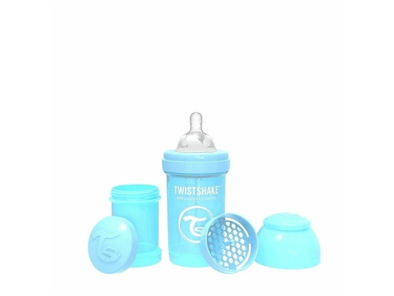 Twistshake TWS78250 Kólika elleni cumisüveg, 180ml, Kék