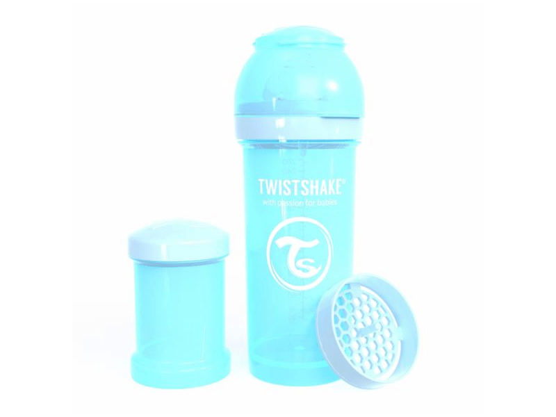 Twistshake TWS78256 Kólika elleni cumisüveg, 260 ml, Kék