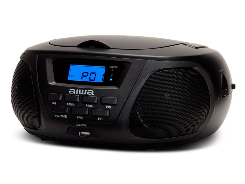 Aiwa BBTU-300BK MKII Hordozható CD lejátszó, Fekete