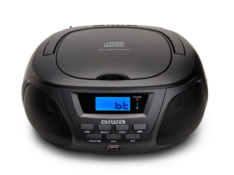 Aiwa BBTU-300BK MKII Hordozható CD lejátszó, Fekete