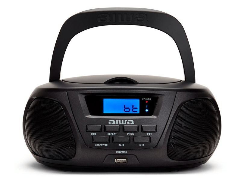 Aiwa BBTU-300BK MKII Hordozható CD lejátszó, Fekete