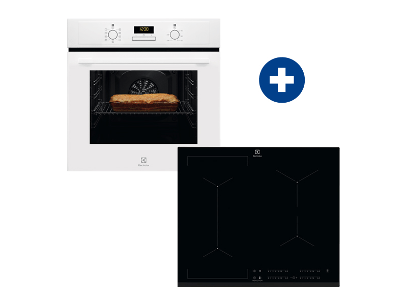 Electrolux EOF3H40BW Beépíthető sütő + Electrolux EIV634 Beépíthető indukciós főzőlap