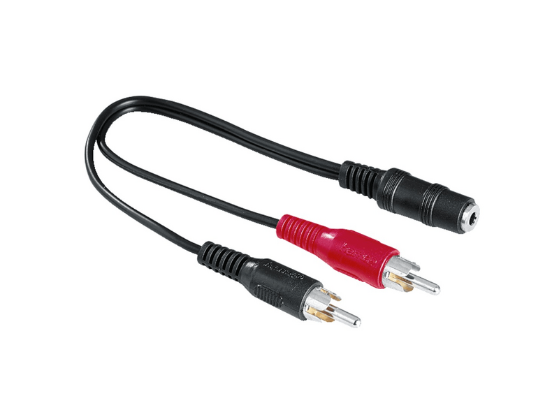 Hama 205186 Fic adapter, stereo 3,5 mm utičnica - 2RCA utikač