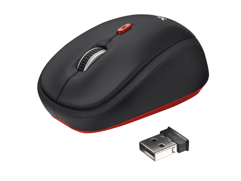 Trust WMS-111 Vezeték nélküli egér, fekete (20719)