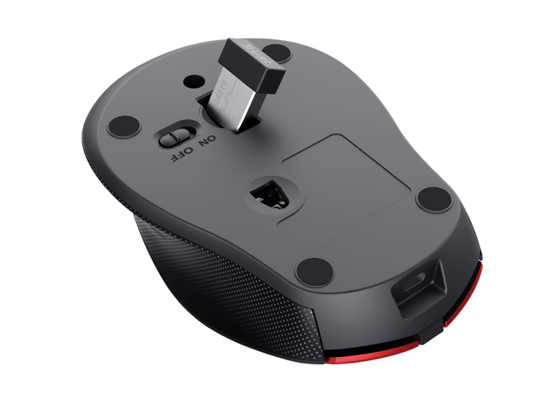 Trust Zaya 24019 Vezeték nélküli tölthető egér, piros