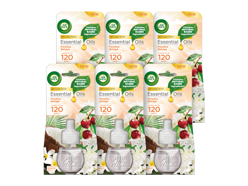 Air Wick utántöltő elektromos légfrissítőhöz - Nyugalom szigete, 6x19 ml