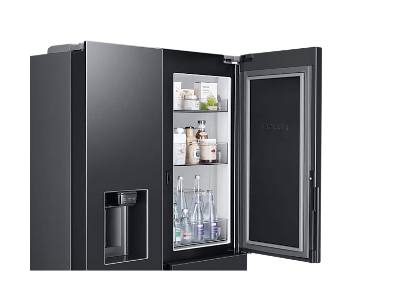 Samsung RH68B8840B1/EF Side-by-Side hűtőszekrény, Fekete