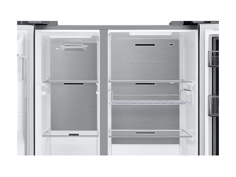 Samsung RH68B8840B1/EF Side-by-Side hűtőszekrény, Fekete