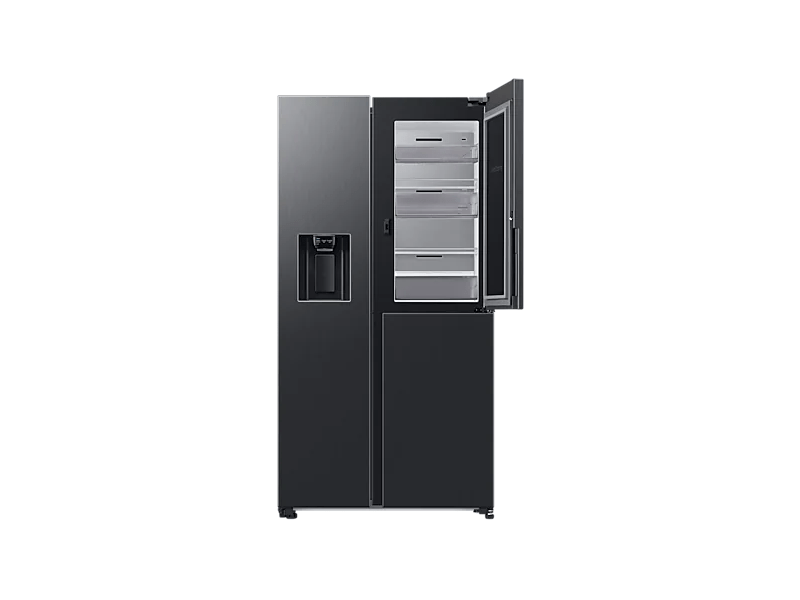 Samsung RH68B8840B1/EF Side-by-Side hűtőszekrény, Fekete