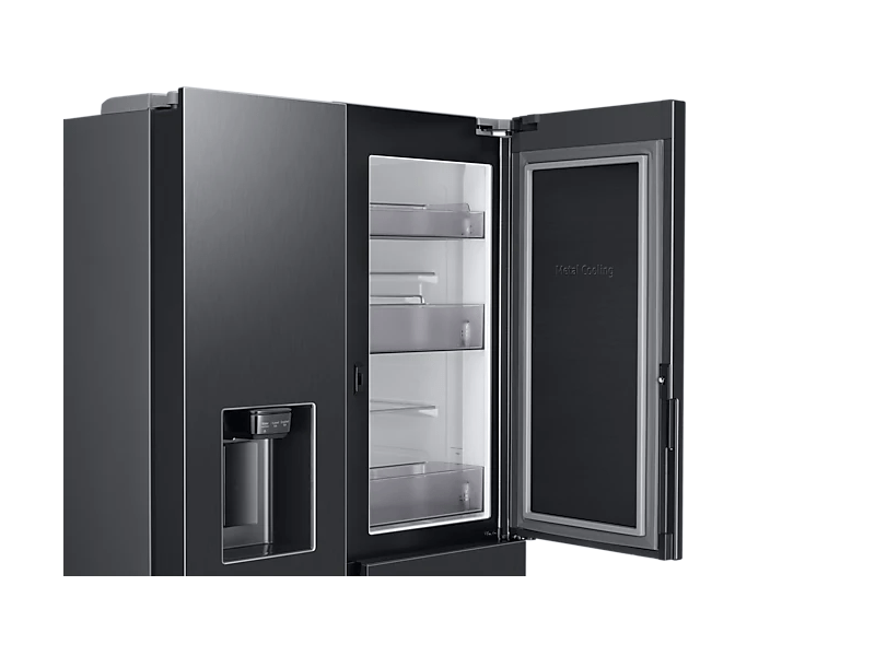 Samsung RH68B8840B1/EF Side-by-Side hűtőszekrény, Fekete