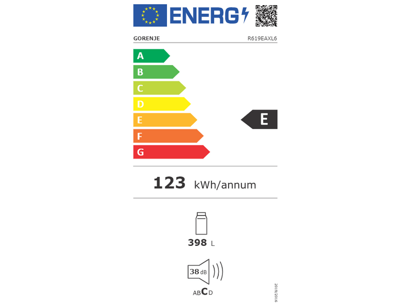 Gorenje R619EAXL6 Egyajtós hűtőszekrény