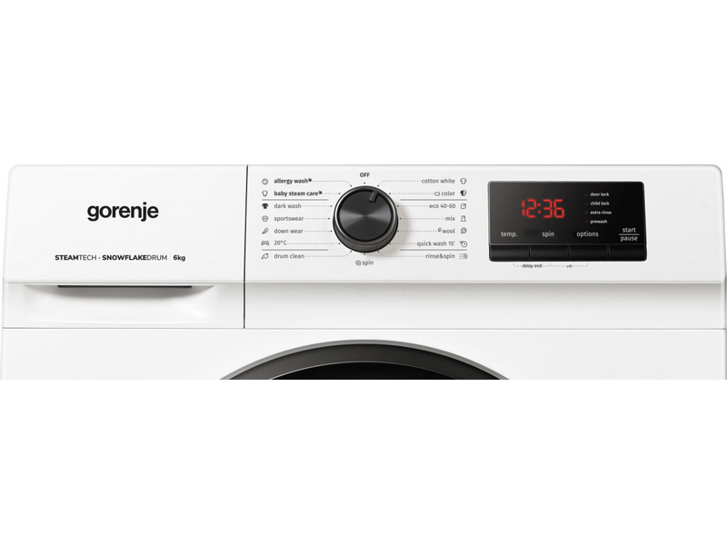 Gorenje WNHVB60SES Elöltöltős keskeny mosógép