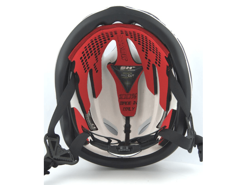 SH+ SHIROCCO S-TECH 53/57 XS/M1 Bukósisak, fekete/fehér