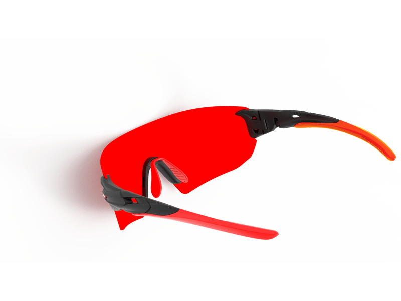 SH+ RG 5300 Sportszemüveg, matt grafit/Revo Laser Red