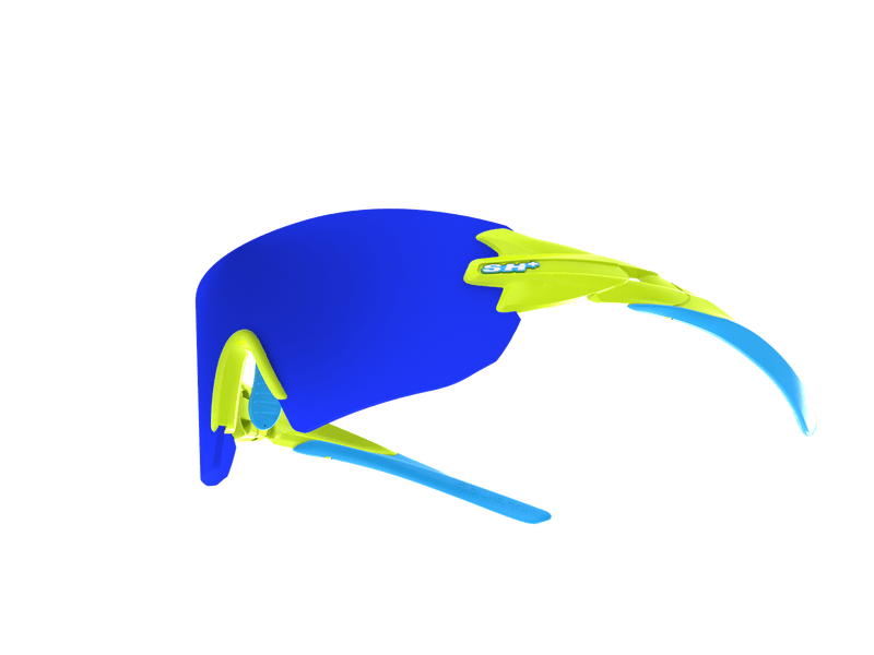 SH+ RG 5300 Sportszemüveg, fényes neon/Revo Laser blue