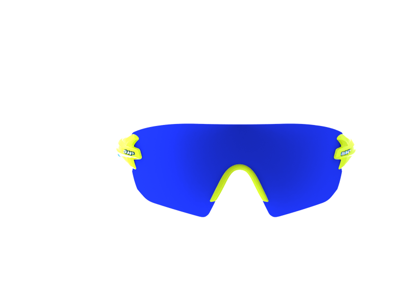 SH+ RG 5300 Sportszemüveg, fényes neon/Revo Laser blue