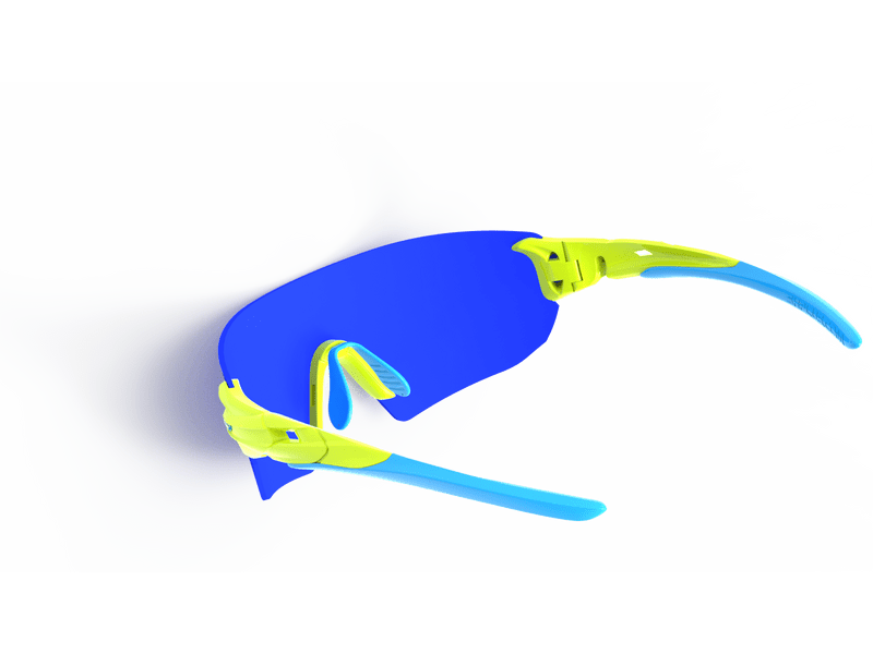 SH+ RG 5300 Sportszemüveg, fényes neon/Revo Laser blue