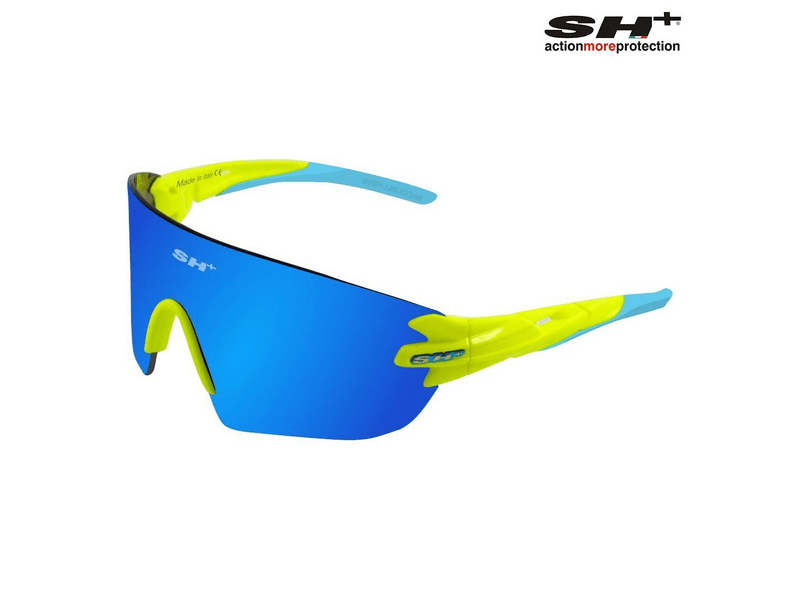 SH+ RG 5300 Sportszemüveg, fényes neon/Revo Laser blue
