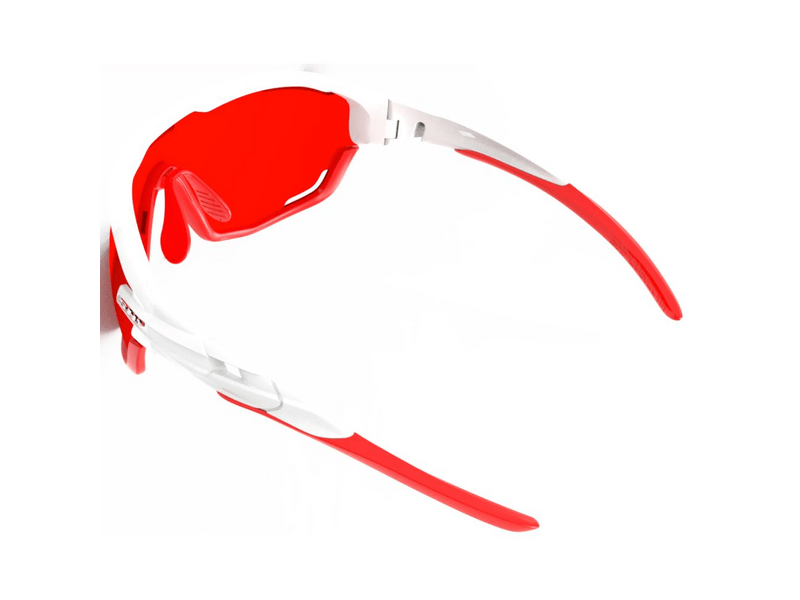 SH+ RG 5400 Sportszemüveg, fényes fehér/Revo Laser Red