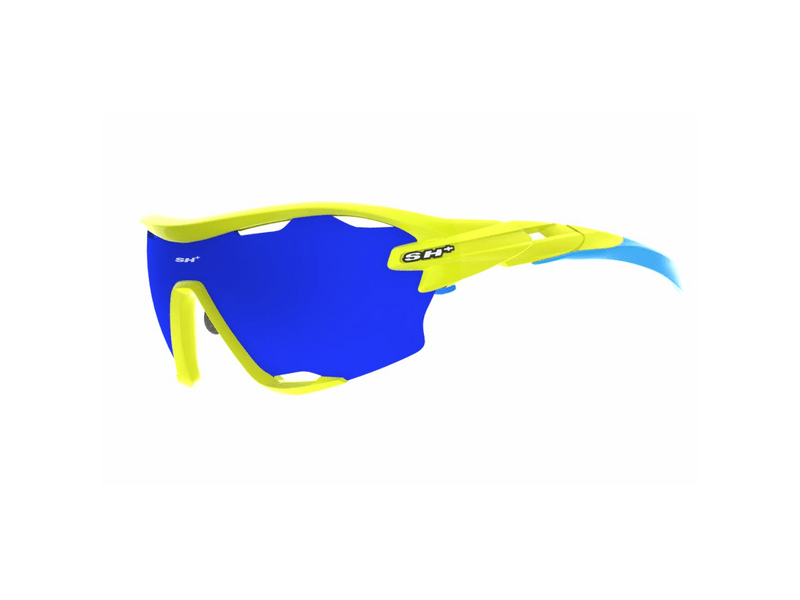 SH+ RG 5800 Sportszemüveg, neon/kék/Revo Laser Blue