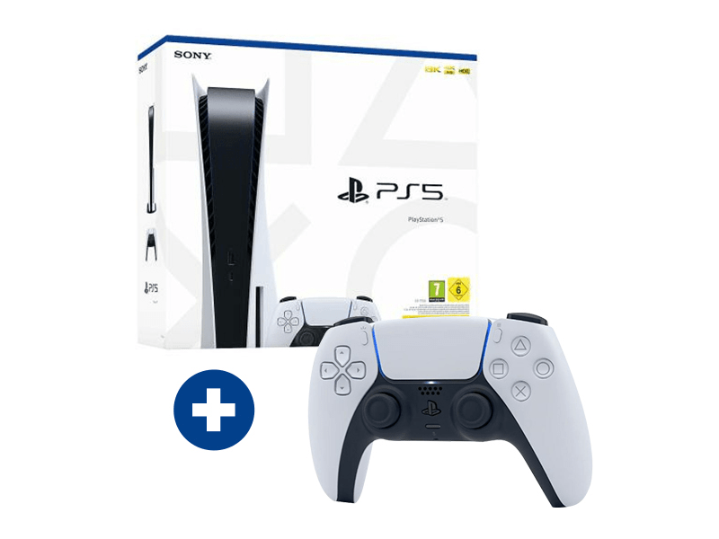 PlayStation 5 (PS5) 825GB Játékkonzol + 2 db DualSense kontroller