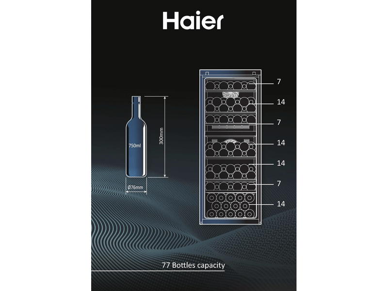 Haier HWS77GDAU1 Bortemperáló