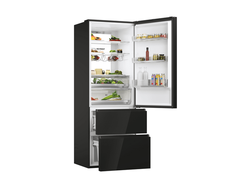 Haier HTW7720DNGB Háromajtós hűtőszekrény