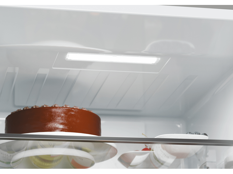 Kombi hűtő,C,289+117 liter,inox