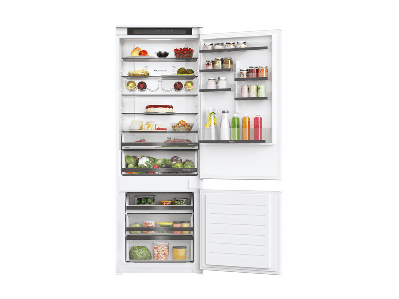 Haier HBW5719E Beépíthető kombinált hűtőszekrény