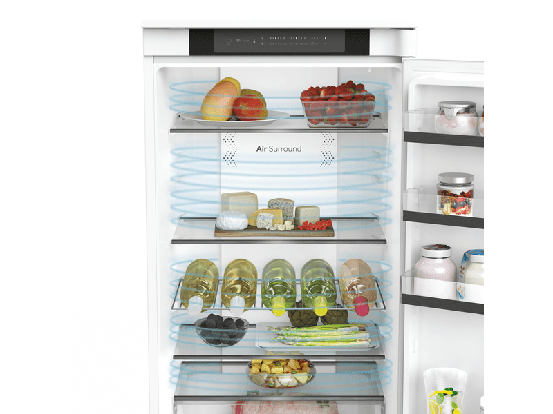 Beépíthető hűtő, E, 281 (219+62) liter