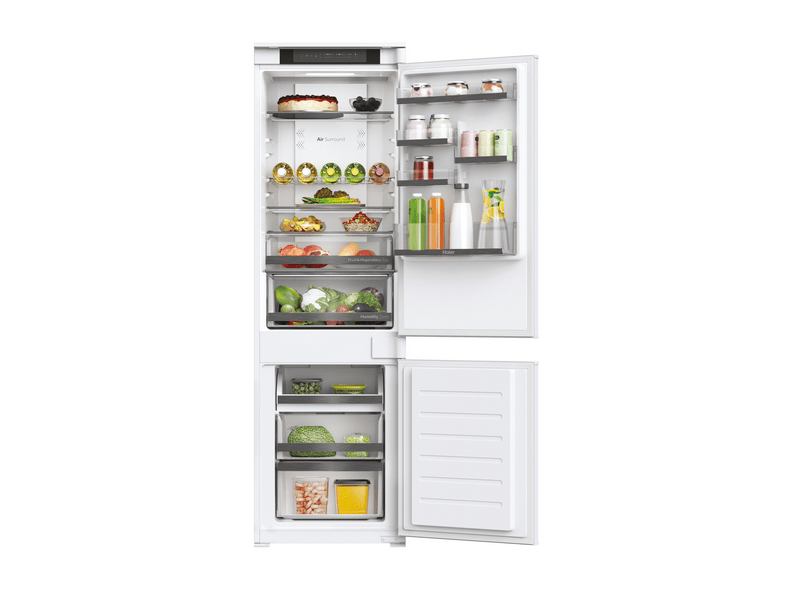 Haier HBW5518E Beépíthető kombinált hűtőszekrény