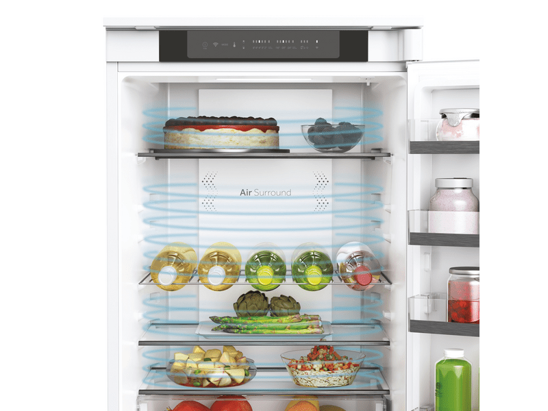 Haier HBW5518E Beépíthető kombinált hűtőszekrény