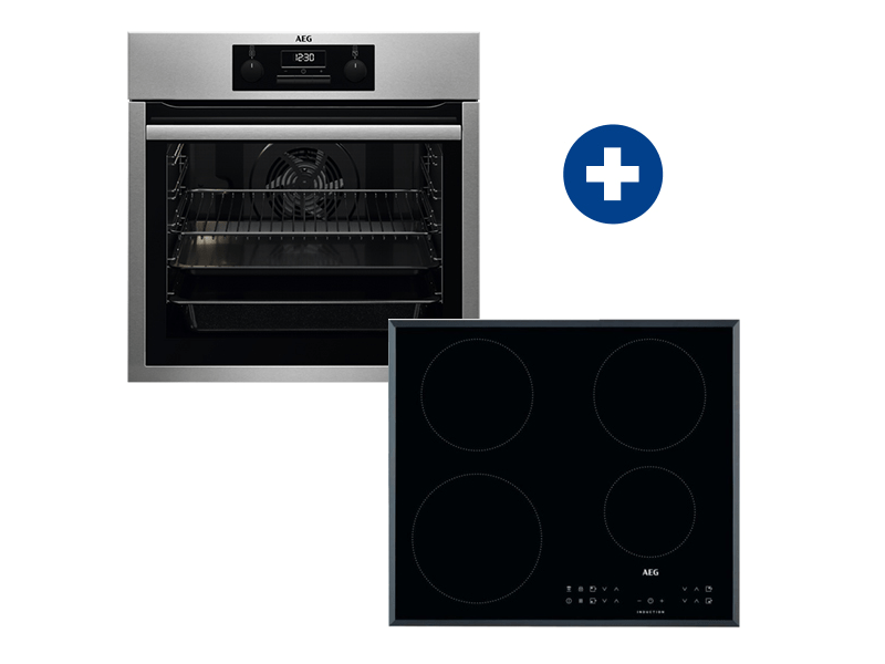 AEG BES33111XM Beépíthető sütő + AEG IKB64301FB Beépíthető indukciós főzőlap