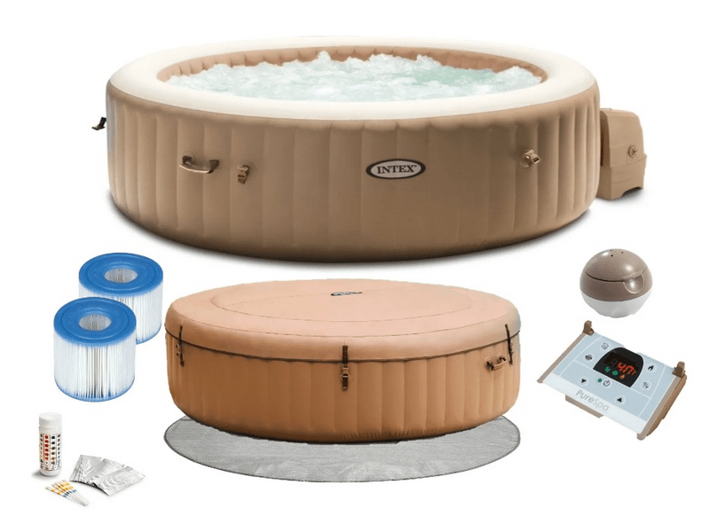 Intex Pure Spa Sahara Tan 4 személyes jacuzzi, 196 x 71 cm (28426)