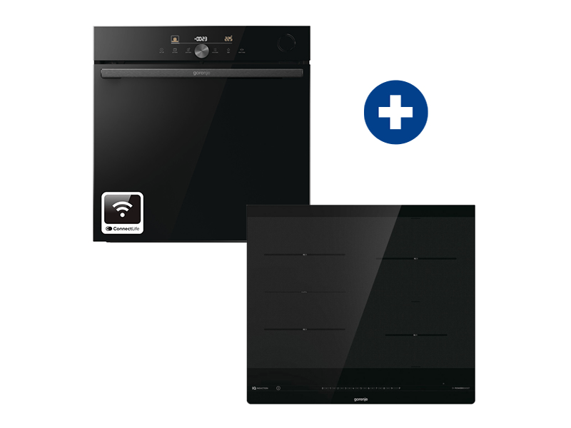 Gorenje BPSA6747DGWI Beépíthető sütő + Gorenje IS645BG Beépíthető indukciós főzőlap