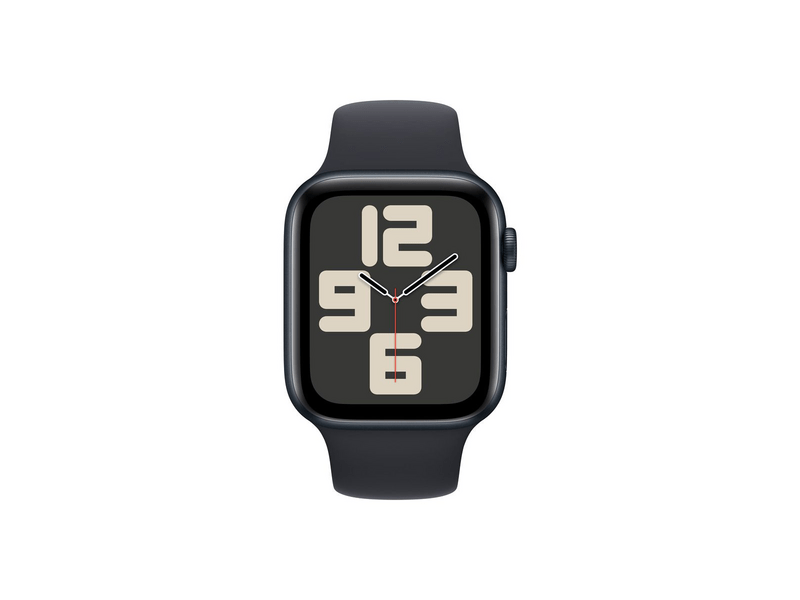 Apple Watch SE (2023) GPS + Cellular – 44 mm-es éjfekete alumíniumtok, sportszíj - S/M (MRH53QH/A)
